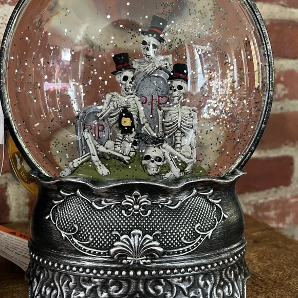 Christian Lacroix  skeleton water globe new with fantastic for Halloween - Picture 9 of 15